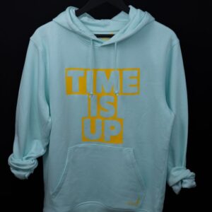 Sudadera Time Unisex azul, mensaje 'TIME'