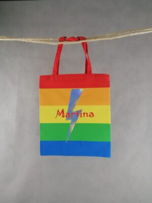Bolsa ⚡ Arcoiris 👉 ¡ Personalizable !