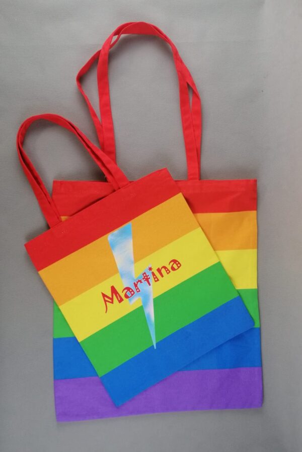 Bolsa ⚡ Arcoiris 👉 ¡ Personalizable ! - Imagen 3