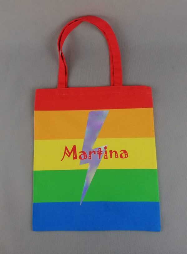 Bolsa ⚡ Arcoiris 👉 ¡ Personalizable ! - Imagen 2