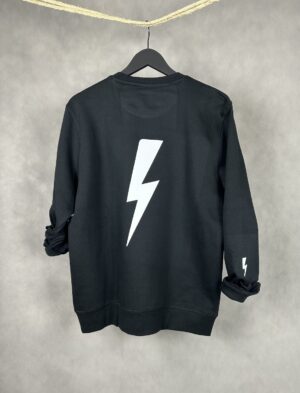Sudadera Básica Unisex negra de algodón orgánico