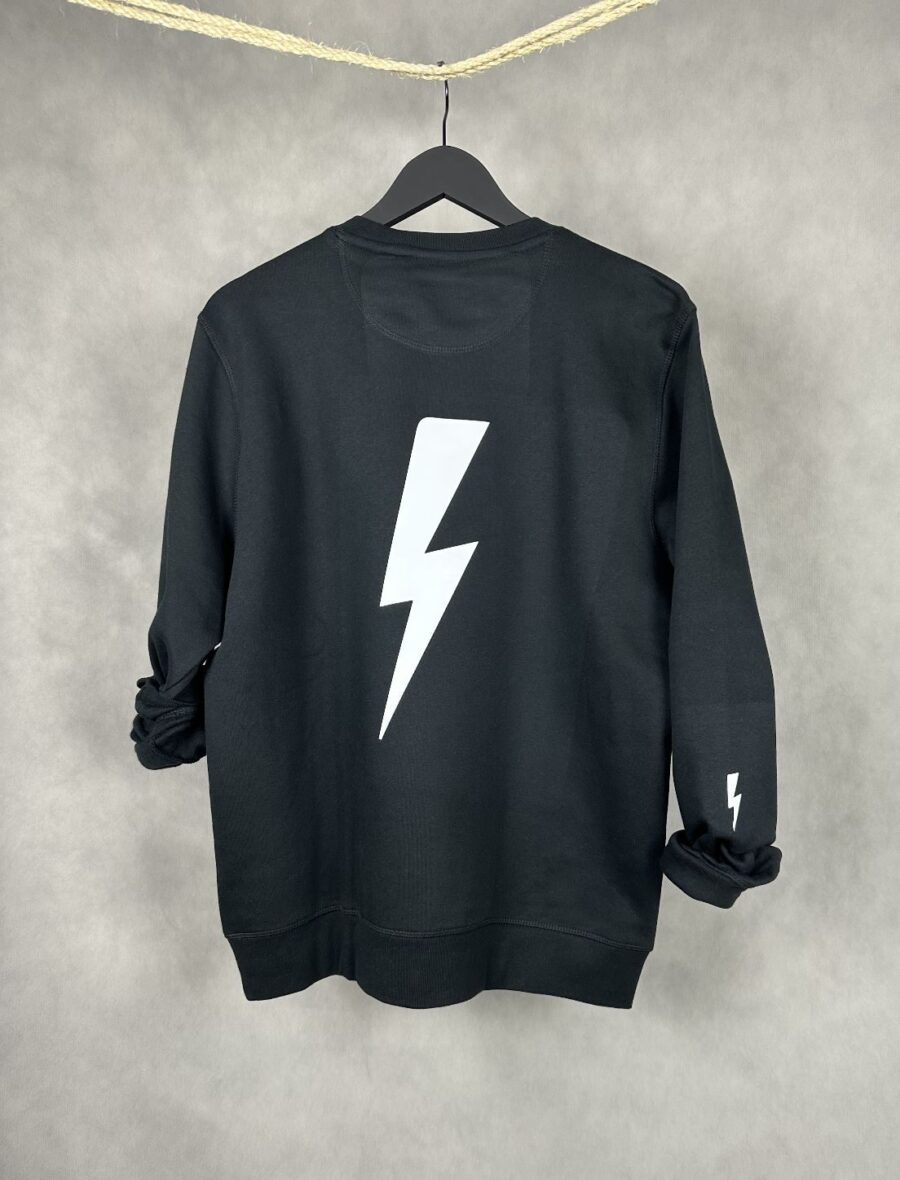 Sudadera Básica Unisex negra de algodón orgánico