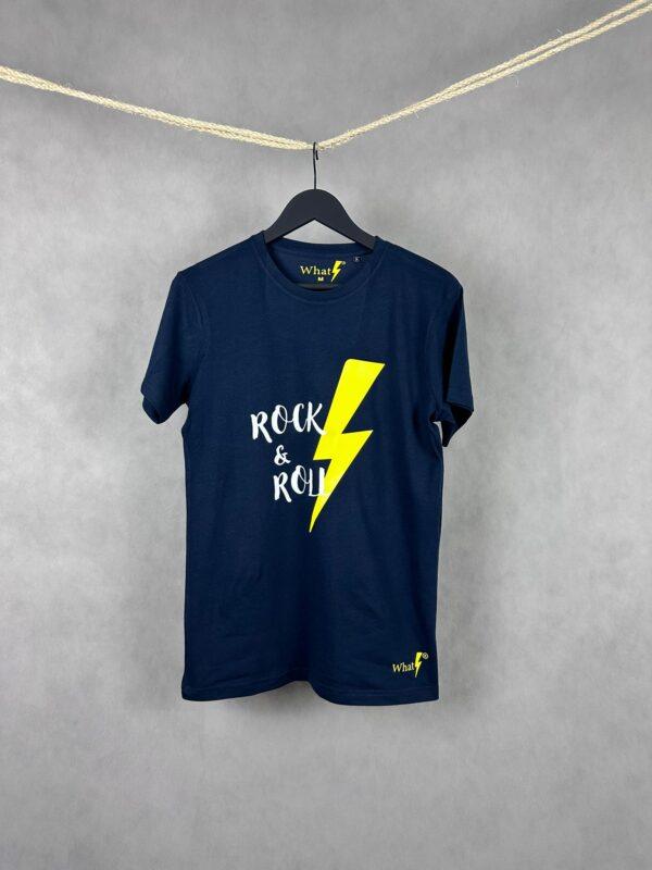 Camiseta Rock & Roll ⚡ Unisex en color negro con diseño moderno y cómodo.