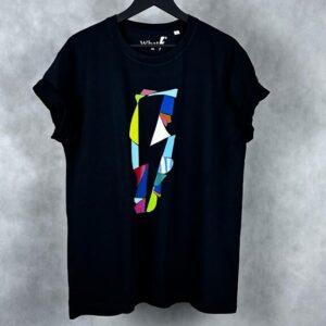 Camiseta Rayo Puzzle Unisex - Diseño moderno con estampado de rayo y puzzle, disponible en varias tallas.