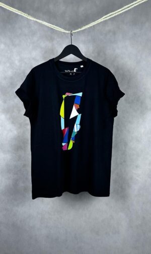 Camiseta Rayo Puzzle Unisex - Diseño moderno con estampado de rayo y puzzle, disponible en varias tallas.