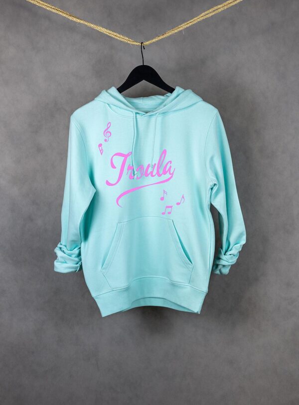 Sudadera TROULA de algodón orgánico con diseño colorido y bordados sostenibles - Moda ecológica y unisex.