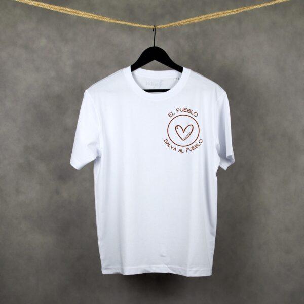 Camiseta solidaria de algodón orgánico con diseño sostenible – Beneficios destinados a afectados por la DANA